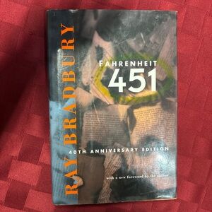 Fahrenheit 451 by Ray Bradbury - 40th Anniversary Edition (Black, Orange, White)